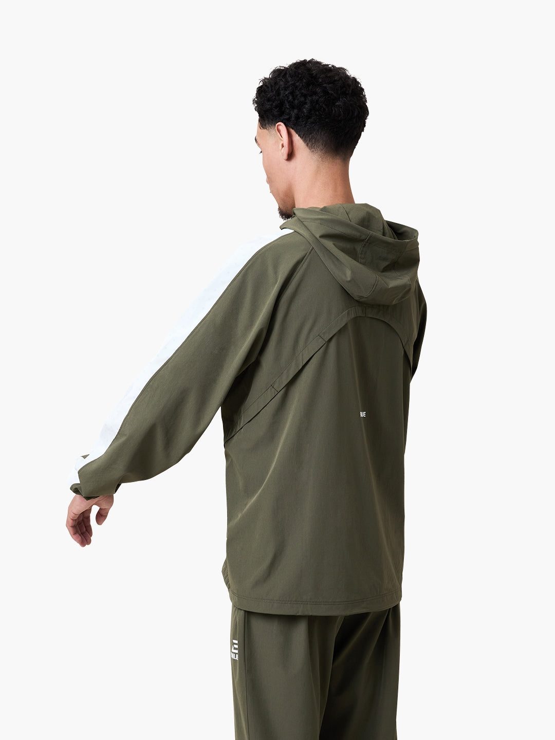 PERFORMANCE HOODED TRACKTOP | OLIVE  | SEEDING