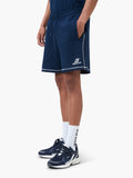 CONTRAST STITCH SHORTS | NAVY / WHITE