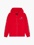 CHROME V2 HOODED VEST | RED / SILVER