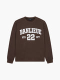 UNIVERSITY SWEATER | BROWN / IVORY WHITE