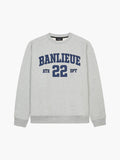 UNIVERSITY SWEATER | HEATHER GREY / NAVY