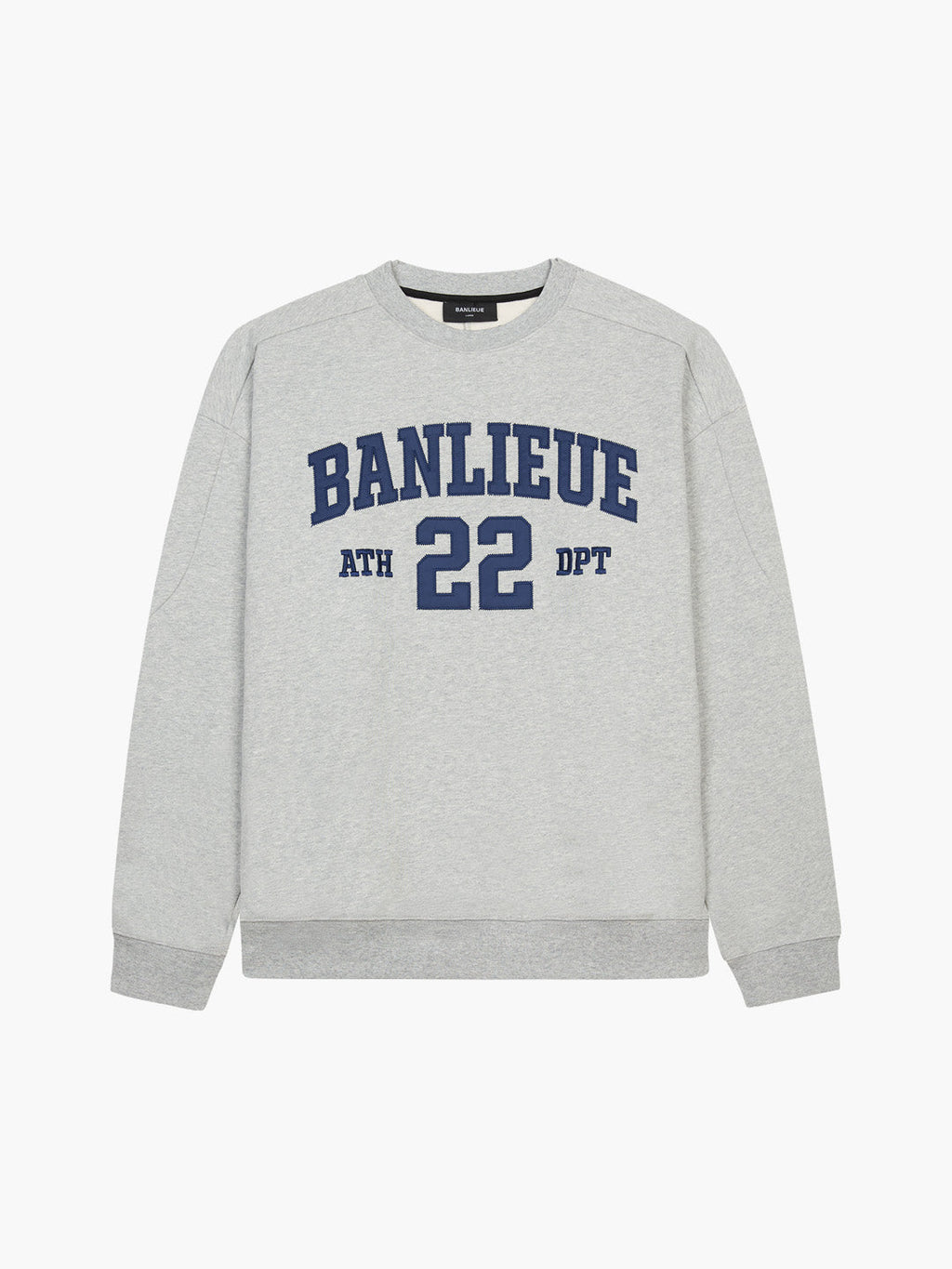 UNIVERSITY SWEATER | HEATHER GREY / NAVY
